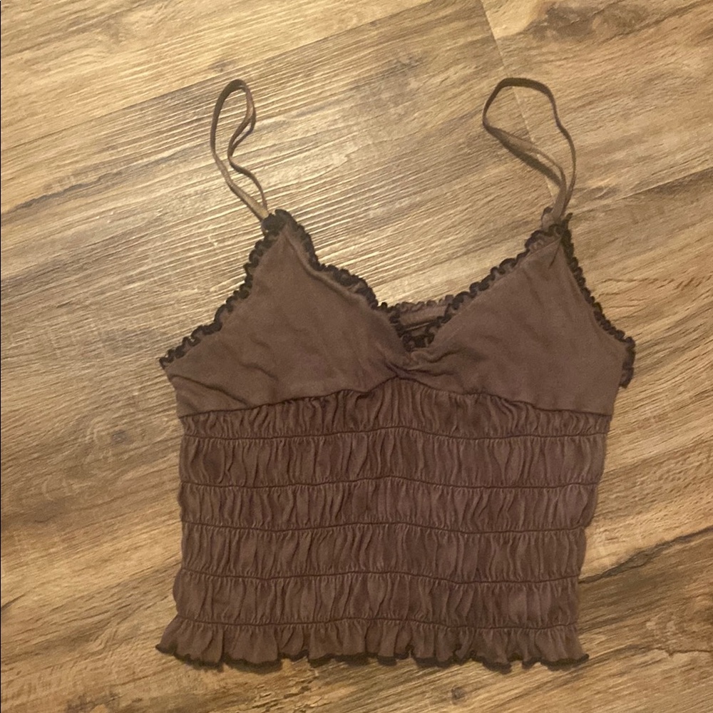BDG Brown Cropped Tank